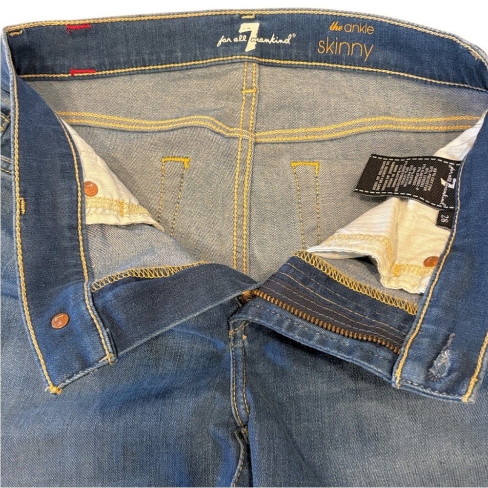 EUC 7 For All Mankind The Ankle
Skinny Jeans Size 28 - Picture 4 of 7